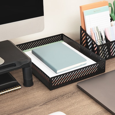 Mind Reader Paper Tray, Black (MOSTRAY-BLK)