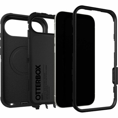 OtterBox Defender Pro MagSafe Case for iPhone 17 Air, Shock Absorbing, Black (76-000097)