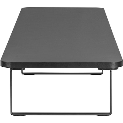 Lorell Quick Install Monitor Riser Stand, Up to 42" Monitor, Black (LLR99556)