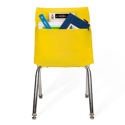 Seat Sack Seat Storage, 9.45" x 8.07" x 10.83", Yellow, 25/Pack (14194)