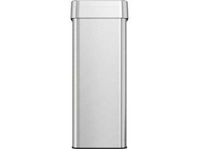 HLS Commercial Stainless Steel Trash Can with Open Lid, 18-Gallon, Silver (HLS18UOT)