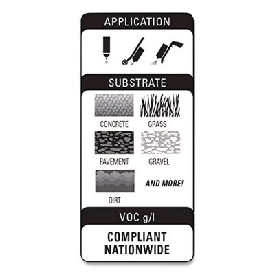 Rust-Oleum Industrial Choice M1400 System Water-Based Construction Marking Paint, Flat Caution Blue, 17 oz., 12/Carton