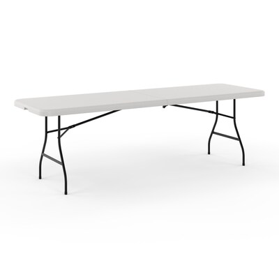 Quill Brand® Folding Table, 96L x 30W, Platinum (79158)