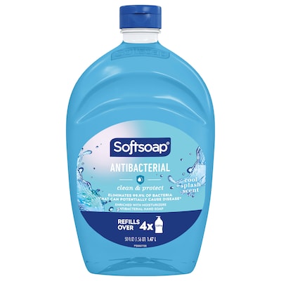 Softsoap Antibacterial Liquid Hand Soap Refill, Cool Splash Scent, 50 Fl. Oz. (61031016EA)