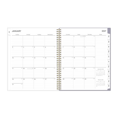 2027 Blue Sky Tula 8.5" x 11" Calendar Year Weekly & Monthly Planner, Plastic Cover (143971-27)