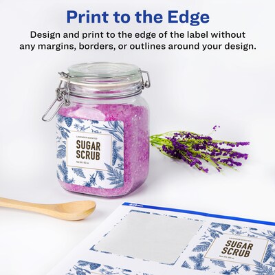 Avery Laser/Inkjet Multipurpose Labels, White, 6 Labels/Sheet, 8 Sheets/Pack (94248-DRF8)