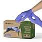 FifthPulse Biodegradable Powder Free Nitrile Exam Gloves, Latex Free, Medium, Violet Blue, 150 Gloves/Box (FMN100545)