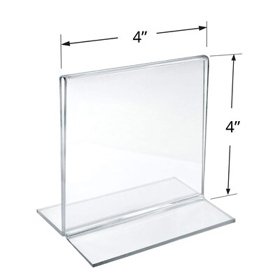 Azar Document Holder, Desktop/Countertop, Vertical/Horizontal, Bottom Loading, Clear Acrylic, 10/Pack (152759-10PK)