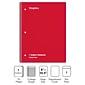 Staples® 1-Subject Notebook, 8" x 10.5", College Ruled, 70 Sheets, Assorted Colors (ST54891)