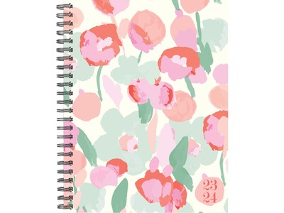 2023-2024 Willow Creek Painted Blossoms 8.5" x 11" Academic Weekly & Monthly Planner, Paperboard Cover, Multicolor (38338)