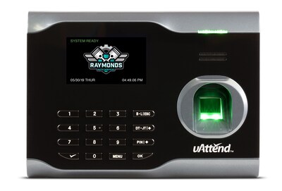 uAttend Fingerprint Time Clock System, Black (BN6500SC)