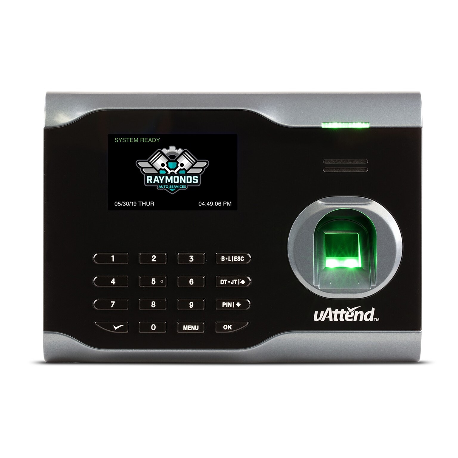 uAttend Fingerprint Time Clock System, Black (BN6500SC)