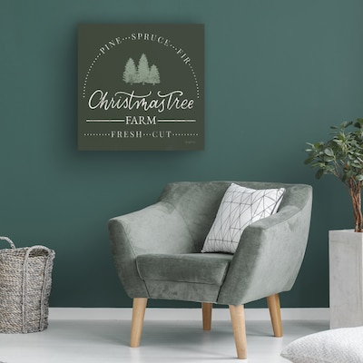 Trademark Fine Art Vintage Christmas Sign, Canvas, 24" x 24" (WAP31955-C2424G)