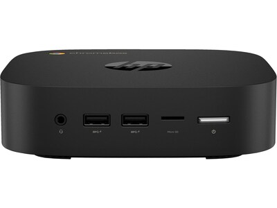 HP Chromebox G4 Desktop Computer, Intel Celeron 7305, 4GB Memory, 64GB SSD (8R2T3UT#ABA)