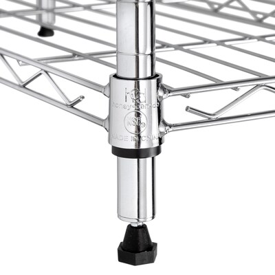 Honey-Can-Do 6-Tier Compact Triangle Corner Shelving Unit, Chrome (SHF-10025)