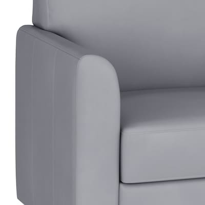Flash Furniture Hercules Diplomat LeatherSoft Reception Chair, Gray/Chrome Legs (BT8271GYCHR)