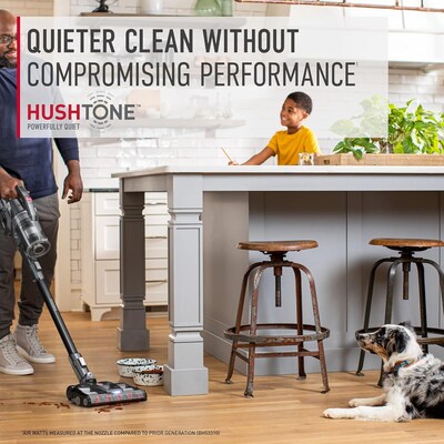 Hoover ONEPWR Emerge Complete with All-Terrain Dual Brush Roll Nozzle Cordless Stick Vacuum, Bagless, Black (BH53654VE)