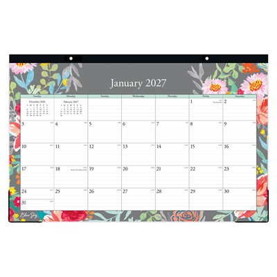 2027 Blue Sky Sophie 17 x 11 Monthly Desk Pad Calendar (140089-27)
