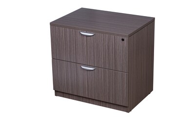 Boss Office Products 71" U-Shaped Desk with Lateral File, Driftwood (GROUPA8-DW)