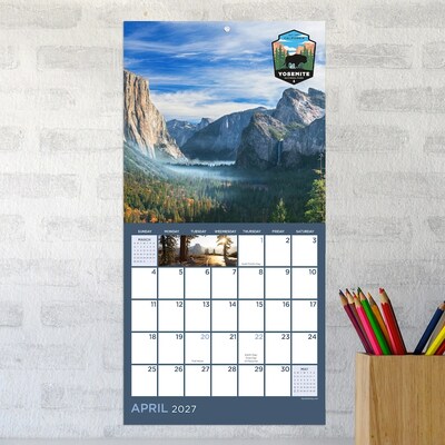 2027 TF Publishing National Parks 7" x 7" Monthly Wall Calendar, Multicolored (27-2004)