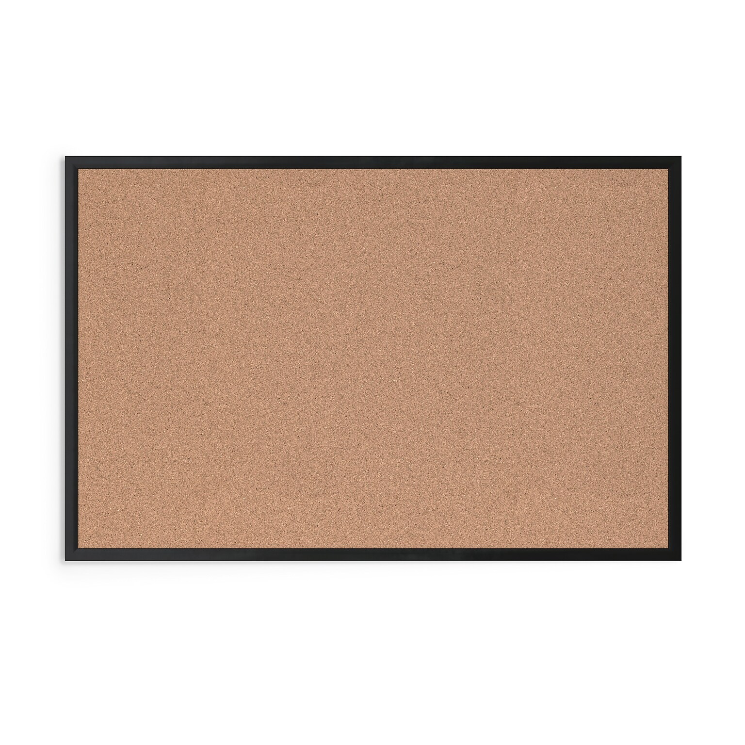 U Brands Cork Bulletin Board, Black Frame, 3 x 2 (2880U00-01)