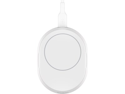 Belkin BoostCharge Pro Magnetic Wireless Charging Stand with Qi2 15W, White (WIA008ttWH)