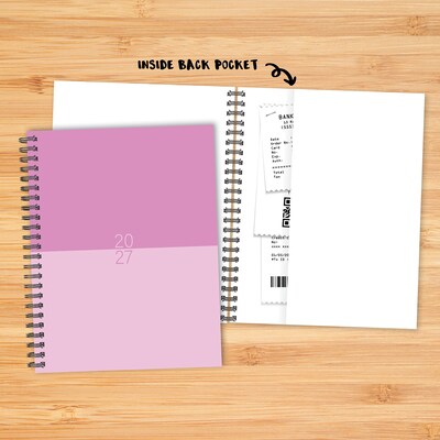 2027 Willow Creek 8.5" x 11" Calendar Year Weekly & Monthly Standard Planner, Blush Duotone (65709)