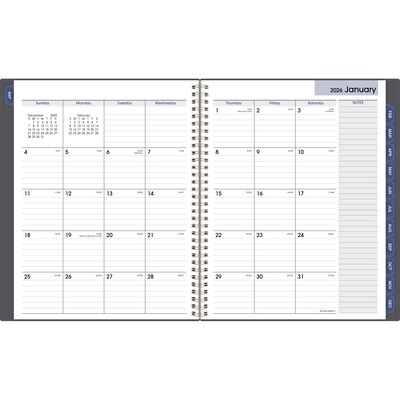 2026 AT-A-GLANCE DayMinder 8.5 x 11 Monthly Planner, Poly Cover, Gray (GC470-07-26)