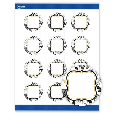 Avery Round Laser/Inkjet Multipurpose Labels, 2, White, 120/Pack (19479371041)