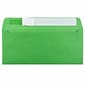 JAM Paper Peel & Seal #10 Business Envelope, 4 1/8" x 9 1/2", Christmas Green, 25/Pack (86555)