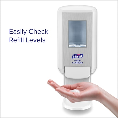 Purell CS4 Wall Mounted Hand Sanitizer Dispenser, White (5121-01)