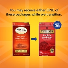 Twinings English Breakfast Tea Bags, 25/Box (TNA51726)