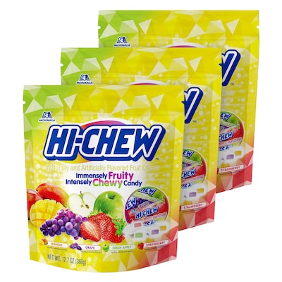 Hi-Chew Assorted Fruit Chews, 12.7 oz, 3/Pack (209-02502)