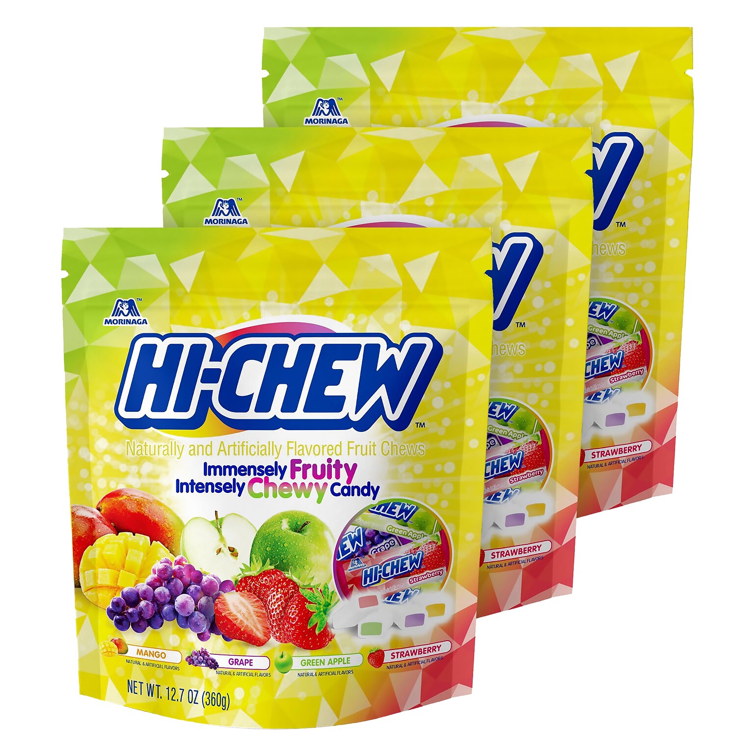 Hi-Chew Assorted Fruit Chews, 12.7 oz, 3/Pack (209-02502)