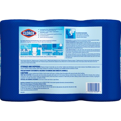 Clorox Disinfecting Wipes, Fresh/Crisp Lemon Scent, 75 Wipes/Container, 3/Pack (30208)