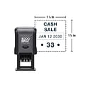 Custom 2000 Plus® PrintPro™ Self Inking Economy Dater Q30D, 1-1/8 x 1-1/8