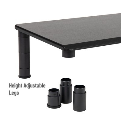 Mind Reader Adjustable Dual Monitor Stand, Black (DUBMO-BLK)