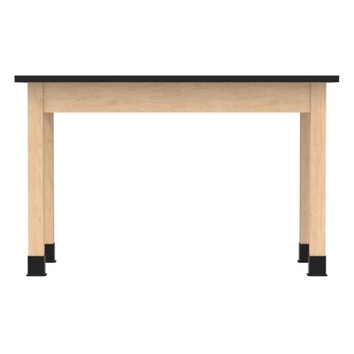 Diversified Woodcrafts School Classroom Rectangular Science Lab Table, 48" x 24", Light Hardwood (P7106M30N)