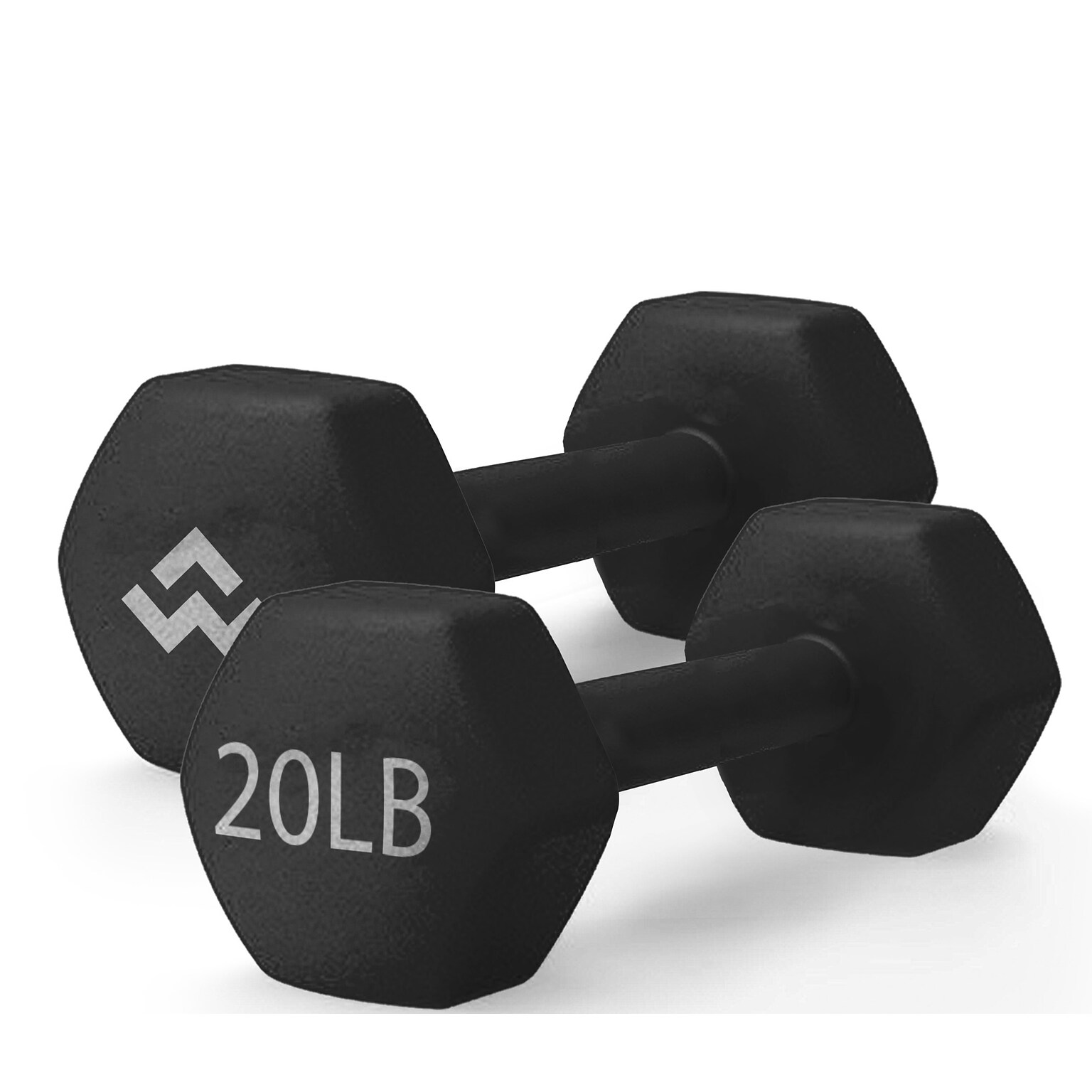 WeCare Fitness Neoprene Coated 20 Lbs Dumbbells for Non-Slip Grip,  2/Set (WFN100008)