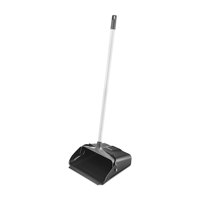 Coastwide Professional™ Heavy Duty 29.4 Plastic Upright Dustpans, Black (CW62116)