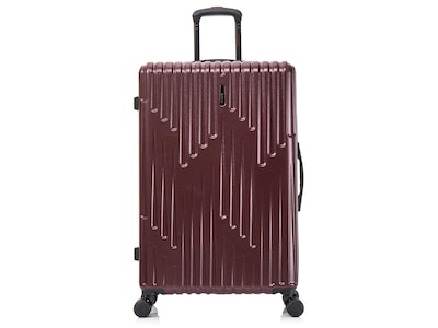 InUSA Drip 32.31 Hardside Suitcase, 4-Wheeled Spinner, Wine (IUDRI00L-WIN)