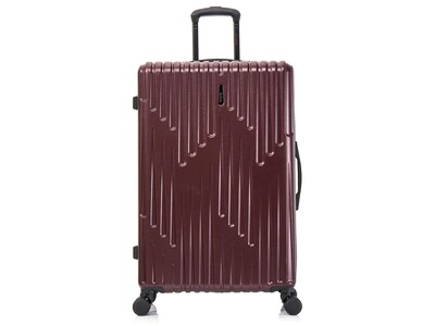 InUSA Drip 32.31 Hardside Suitcase, 4-Wheeled Spinner, Wine (IUDRI00L-WIN)