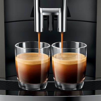 JURA W8 2-Cups Coffee & Espresso Machine Combination, Dark Inox (15650)
