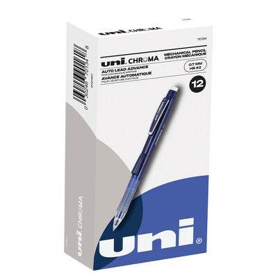 uniball CHROMA Mechanical Pencil, 0.7mm, #2 Medium Lead, Dozen (70134)