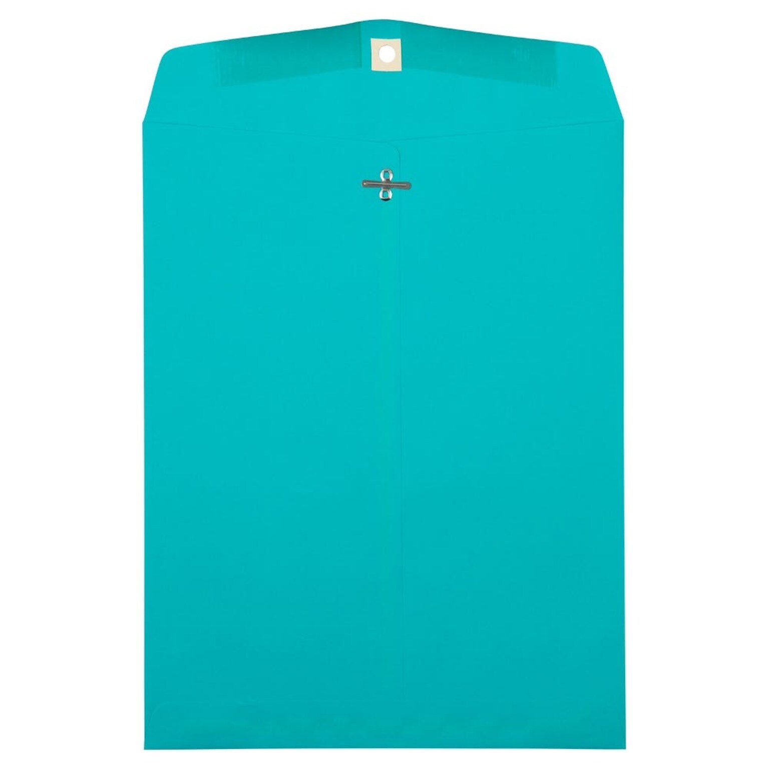 JAM Paper Open End Clasp Catalog Envelope 10 x 13, Sea Blue, 100/Box (900766073)