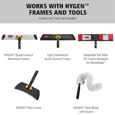 Rubbermaid Hygen 58" Aluminum Wet Mop Handle, Yellow (FGQ75000YL00)