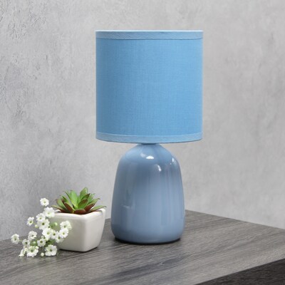 Simple Designs Table Lamp, Sky Blue (LT1134-SKY)