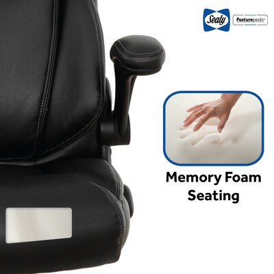 Sealy Posturepedic Hudson Ergonomic Swivel Office Chair, Black (64627)