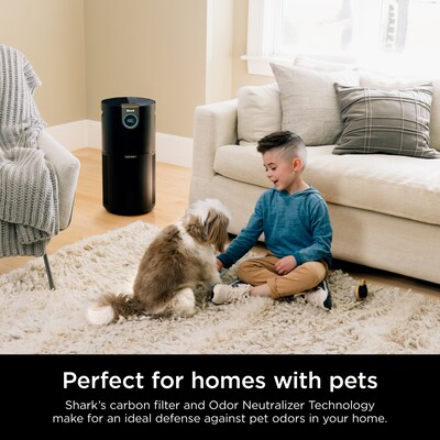 Shark Clean Sense MAX HEPA Tower Air Purifier, WiFi Enabled, Charcoal Grey (HP232)
