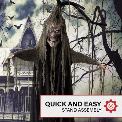 Haunted Hill Farm Life-size Poseable Talking Tree (HHTREE-1FLS)